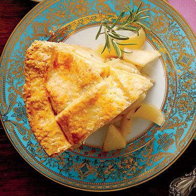 Pear-Rosemary Pie with Cheddar Crust