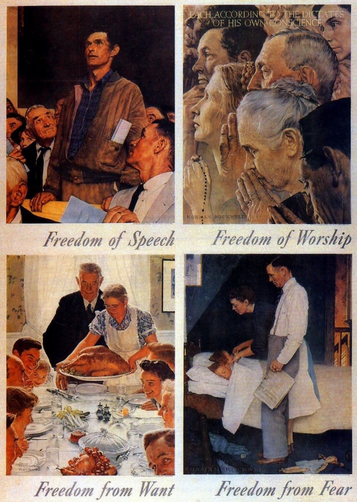 Norman Rockwell's Four Freedoms Posters 